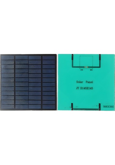 Mufunye 12v 3w Siyah Güneş Paneli - Ipx6 Su Geçirmez, %18.6 Dönüşüm Oranı, 145x145mm Polikristal Lamine Dıy Güneş Enerji Üretim Modülü