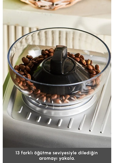 Karaca Coffee Art 2 L Barista Öğütücü + Süt Köpürtücü+ 15 Bar Basınçlı Espresso Kahve Makinesi