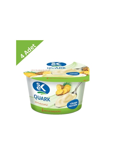 Sek Quark Ananaslı Yoğurt 140 G X4 Adet
