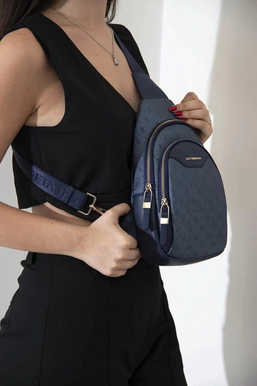 Silver Polo Kadın Bel Çanta 959 Lacivert