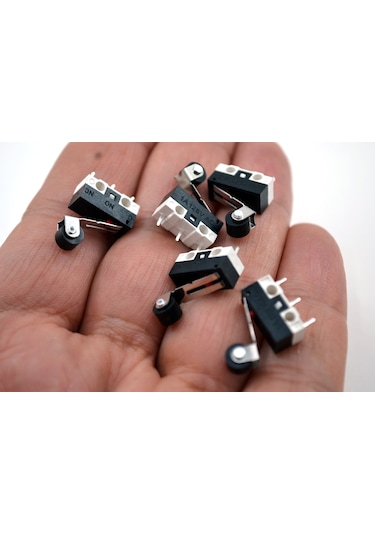 5 Adet Mini Micro Switch Makaralı Paletli Kw10 Z4p