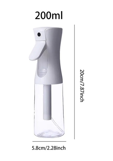 Teltree Yüz Nemlendirme İçin Ultra İnce Sisli 200ml Pet Sprey Şişesi, Isıya Dayanıklı, Siyah/beyaz/şeffaf Renk Seçenekleri Beyaz