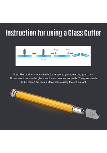 Vkemall Endüstriyel Sınıf Tungsten Karbür Kesici Tekerlekli Cam Ve Seramik Kesim Aracı Yağlanabilir
