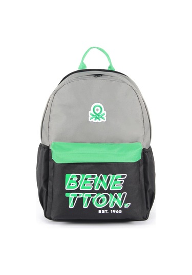 Çocuk Kol Saati Hediyeli Benetton Büyük Kapasiteli Çocuk Okul Çantası B.nt.03841