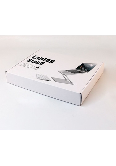 L301 Alüminyum Alaşımlı Katlanabilir Bilgisayar Sehpası Dizüstü Bilgisayar Sehpası Yükseltici Tutucu Dizüstü Sehpası Gri