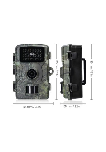 Ranyeek Dış Mekan Gözlem Kamerası, 1080p Hd Video, Gündüz/gece Kullanıma Uygun, Ip66 Su Geçirmez, 0.7sn Tetik Süresi, 2.0 İnç Tft Ekran, 12 Dil Seçeneği Çok Renkli