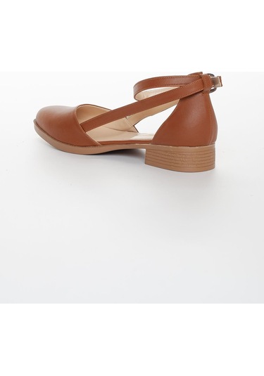 Rayna Kısa Topuk Cilt Ayakkabı Taba