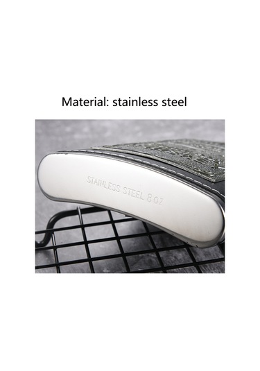 Sones Taşınabilir Paslanmaz Çelik Kalça Matarası Seti Şarap Kadehi Hunisi, Stil: 8oz Old Jack Patch Core