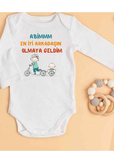 Lupi İsimli Zıbın Yazılı Bebek Zıbın Somon-fuşya Beyaz