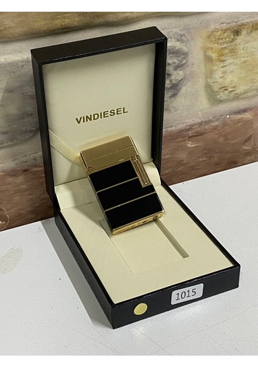 Vindiesel Marka Düz Siyah Sarı Renk Yatay Çizgili Desenli Gazlı M