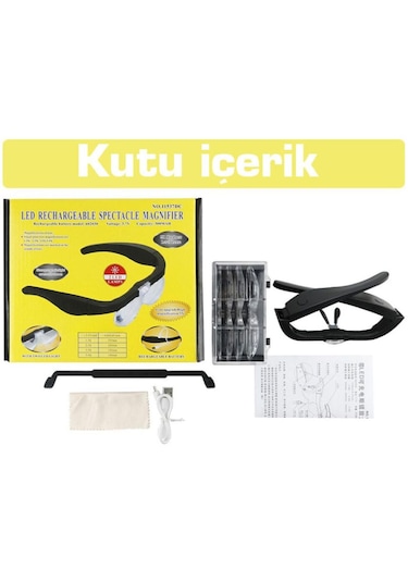 Texta 11537dc Şarj Edilebilir Ledli Gözlük Büyüteç
