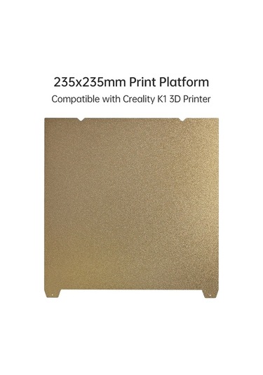 Dancemonkey 3d Peı Levha Baskı Yatağı, Esnek Çıkarılabilir, 235x235mm, Altın Renk, K1 Model Uyumlu Altın