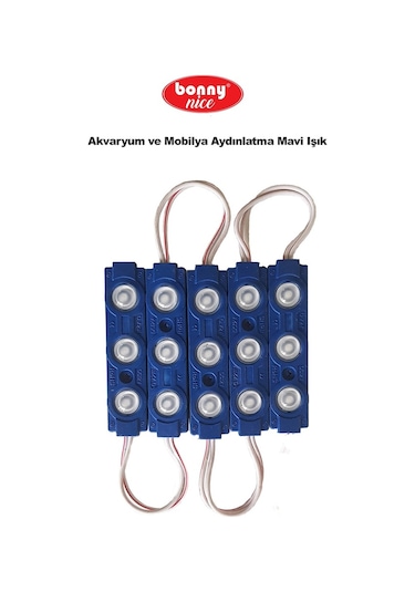 Akvaryum Modül Led Aydınlatma Mavi Işık Anahtarlı 5'Li 432002359