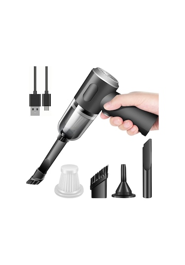 Crackedice Kablosuz El Tipi Araba Süpürgesi