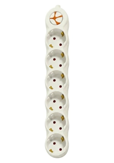 Tunçmatik Powerstrıp 6'lı Anahtarlı 1.5 Metre Grup Priz Tsk19058 1.5 M