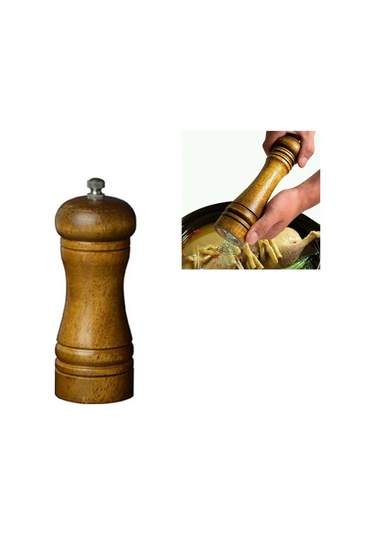 Cbtx Klasik Ahşap Baharat Değirmeni