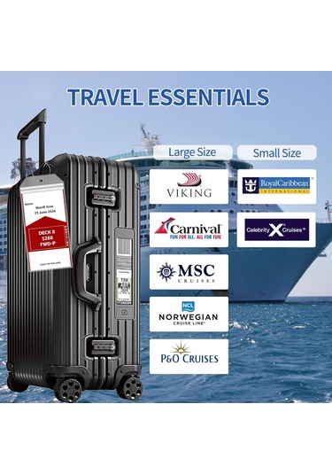 Hangfox 6 Adet Deniz Yolu Bagaj Etiketi - Şeffaf Pvc Su Geçirmez Vip Etiket, Metal Döngü İle Güvenli Kapatma Kağıt İçermez