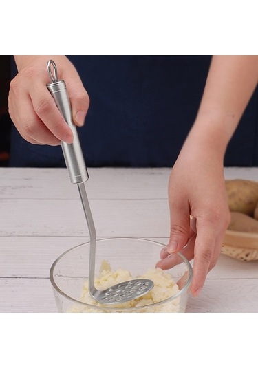 Pazly Cbtx 304 Paslanmaz Çelik Patates Ezici Bebek Maması Takviyesi Aracı Çok Renkli