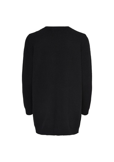 Only Bayan Uzun Örgü Hırka 15174274 Siyah