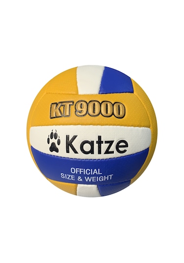 Katze Kt 9000 Voleybol Topu El Dikişli Renkli Beyaz - Mavi - Sarı