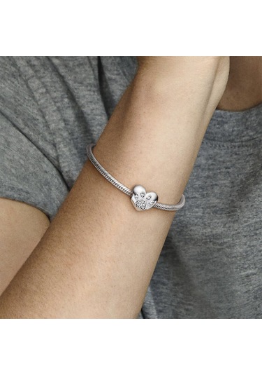 Nur Silver Taşlı Pati Gümüş Charm Nur-bl01234