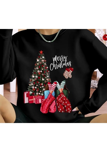 Supplierby Kadın Uzun Kollu Bisiklet Yaka Viskon Iki Iplik Bluz Siyah