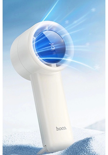 Taşınılabilir Şarjlı El Fanı - Turbo Üfleme Teknolojisi Dijital Lcd Kademe Ayarlama Masaüstü Fan Hx6
