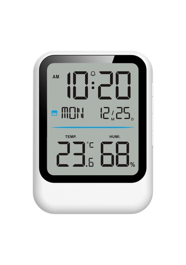 Vkemall Çok İşlevli Dijital Elektronik Çalar Saat, Dijital Ekranlı Sıcaklık Ve Nem Saati, İç Mekan