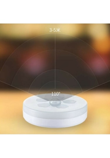 Seldur Kandela Şarjlı Sensörlü Gece Led Lambası Beyaz Işık Çok Renkli