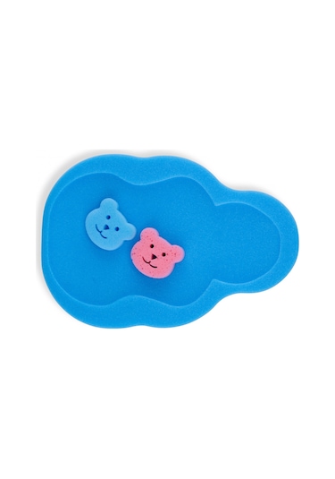 Babyjem Bebek Küvet İçi Sünger + Yıkama Süngeri Mavi