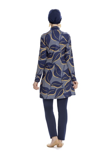 Likralı Tam Kapalı Tesettür Mayo 252-504 Lacivert Lacivert