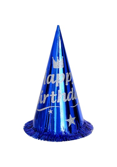 Simli Happy Birthday Şapka Standart