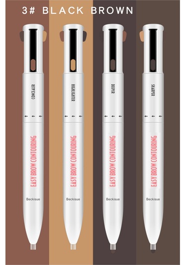 Yifomall 4 Ü 1 Arada Kaş Kalemi: Suya Dayanıklı, Doğal Görünüm, Vurgulama Ve Şekillendirme, Makyaj Aracı