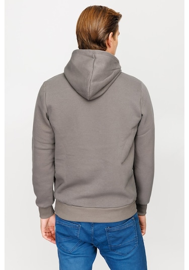 Igs İgs Standart Kapüşonlu Erkek Sweatshirt Koyu Gri