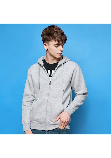 Outdoor Kışlık Kapüşonlu Fermuarlı Polar Hırka 001