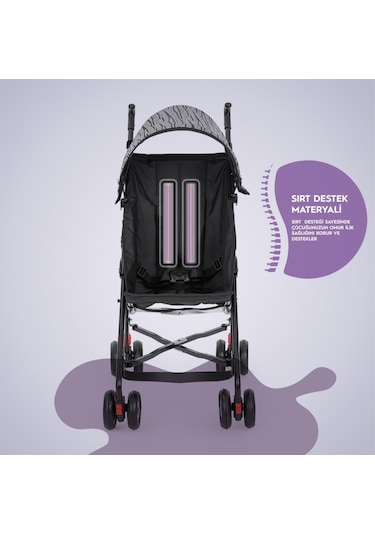 Moony Baby Mb108 Stork Baston Bebek Arabası Puset Bordo