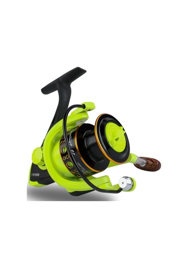 Balıkçılık Reel 12bb 5.0:1 Dişli Oranı Ahşap Saplı Açık Spor Balıkçılık Tekerlek Sazan Tatlısu İçin Yw1000