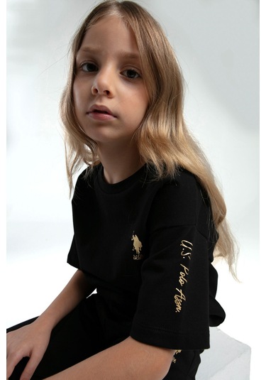 Kız Çocuk Siyah Kısa Kol Pijama Takım Us2083 Siyah