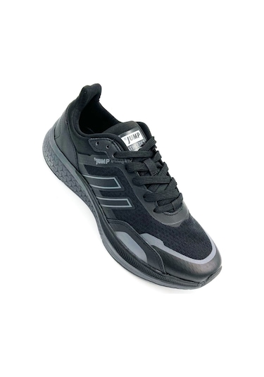 Jump 30601 Phlon Hafif Taban Bağcıklı Erkek Spor Ayakkabı Siyah Siyah
