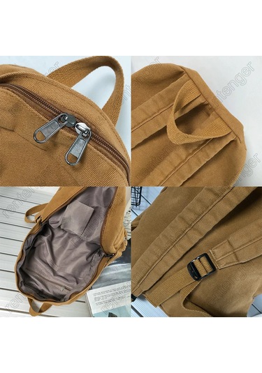 Lixiaqu01 Kız Kumaş Okul Çantası Yeni Moda Üniversite Öğrencisi Haki