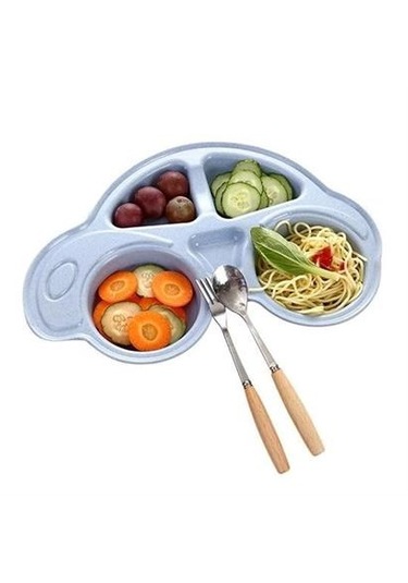 Bebekler İçin Araba Şeklinde Sevimli Mama Tabağı Çocuk Tabldot Çok Renkli