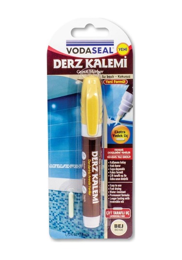 Vodaseal Kokusuz Ve Suya Dayanıklı Derz Yenileme Kalemi - Bej