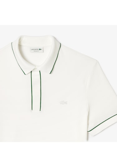Lacoste Kadın Regular Fit Kısa Kollu Polo Yaka Trikot-shirt Beyaz