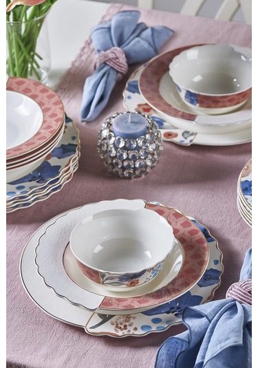Neva N3453 Ophelya Hibrit 24 Parça 6 Kişilik Yemek Takımı