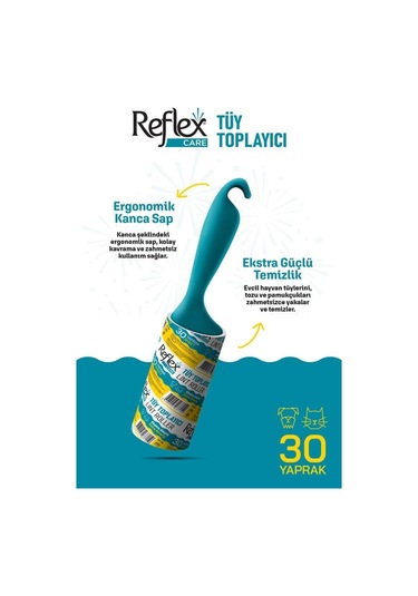 Reflex Care Tüy Toplayıcı 30 Yaprak Beyaz