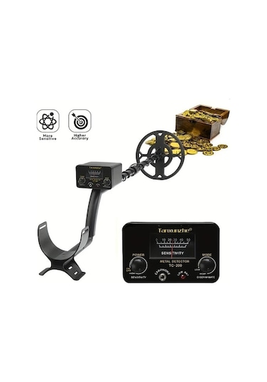 Besthome1 Dream011 Siyah 8 Hassas Metal Dedektörü: 6 Mod, Dayanıklı Plastik Gövde, Ergonomik Sap