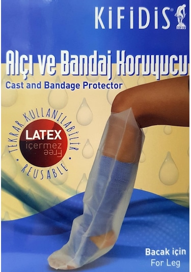 Kifidis Alçı Bandaj Bonesi Bacak için Su Geçirmez Alçı Koruyucu