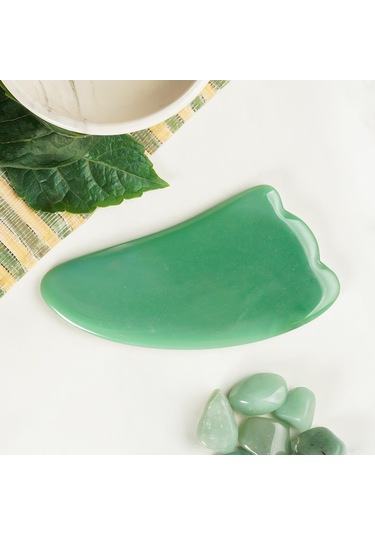 Aventurin Gua Sha Doğal Taş Masaj Aleti