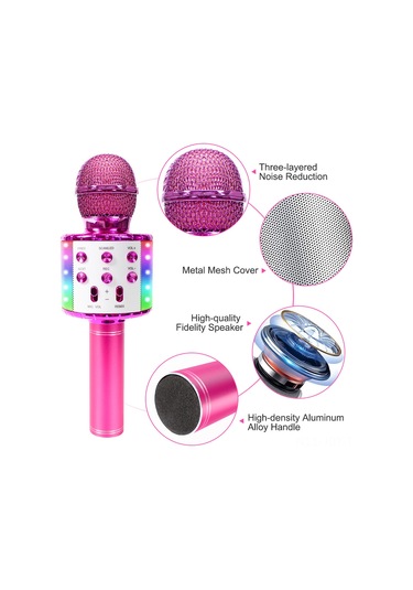 Youmex Bt Mikrofon Hoparlör Combo, Profesyonel Karaoke, Üç Katlı Gürültü Azaltma, Tf Kart Desteği, Çoklu Cihaz Uyumlu, Gümüş Renk