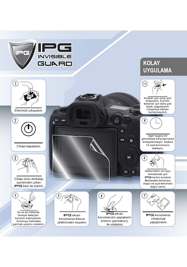 IPG CANON EOS 250D - EOS Rebel SL3 Dijital SLR Kamera Ekran Koruyucu (2 Adet)